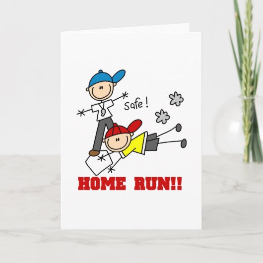 Zuhause-Laufbaseball Karte (Vorderseite)