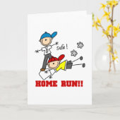 Zuhause-Laufbaseball Karte (Gelbe Blume)