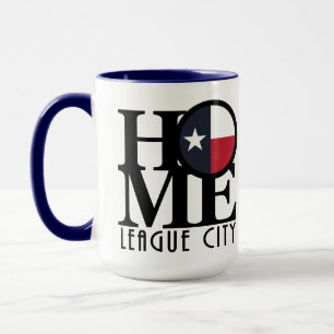 Zuhause League City Texas 15oz Tasse