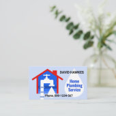 Zuhause Leaking Faucet Wasser Visitenkarte (Stehend Vorderseite)