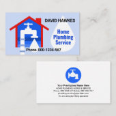 Zuhause Leaking Faucet Wasser Visitenkarte (Vorne/Hinten)