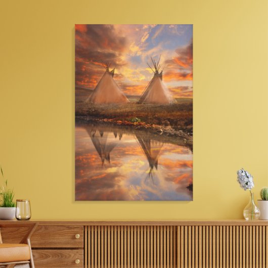 Zuhause Leinwanddruck (Insitu (Wohnzimmer))