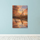 Zuhause Leinwanddruck (Insitu (Holzboden))