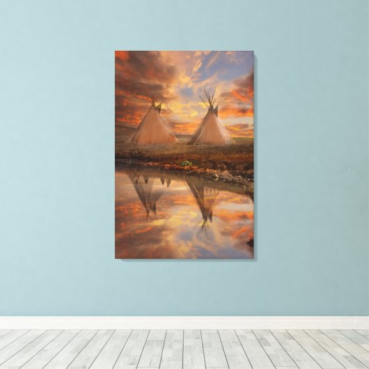 Zuhause Leinwanddruck (Insitu (Holzboden))