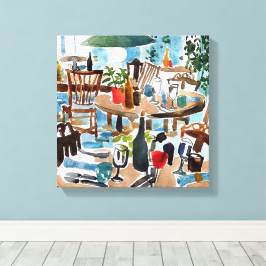 Zuhause Leinwanddruck (Insitu (Holzboden))