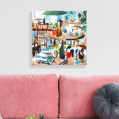 Zuhause Leinwanddruck (Insitu (Wohnzimmer))