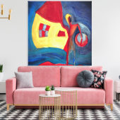 Zuhause Leinwanddruck (Insitu (Wohnzimmer))