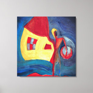 Zuhause Leinwanddruck