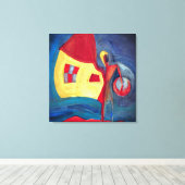 Zuhause Leinwanddruck (Insitu (Holzboden))