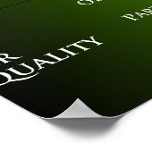 Zuhause-Leistungsklassifizierung Poster (Ecke)