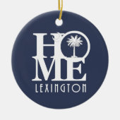 ZUHAUSE Lexington South Carolina Keramik Ornament (Vorne)