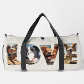 Zuhause Liebe Briefe ich schneiden Bilder Duffle T Bag (Rückseite)