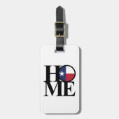 ZUHAUSE & LIEBE Texas Gepäckmarke Gepäckanhänger (Vorderseite vertikal)