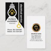 Zuhause Light Bulb Switch Elektrisch Visitenkarte (Vorne/Hinten)