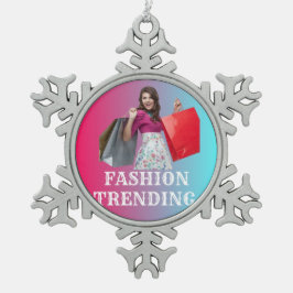 Zuhause & Live Pet - Memorials für Haustiere Schneeflocken Zinn-Ornament