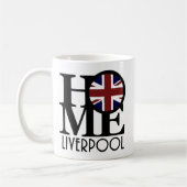 ZUHAUSE Liverpool (britische Flagge) 11oz Kaffeetasse (Links)
