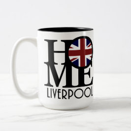 ZUHAUSE Liverpool (britische Flagge) 15oz Zweifarbige Tasse