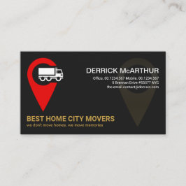 Zuhause Logistische Mover für kreative Standortsym Visitenkarte