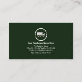 Zuhause Logistischer LKW-Transport Visitenkarte (Rückseite)