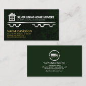 Zuhause Logistischer LKW-Transport Visitenkarte (Vorne/Hinten)