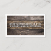 Zuhause-Logo für Bauhammer | Holzkarten Visitenkarte (Rückseite)