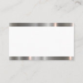 Zuhause-Logo für echte Anwesen | Metalltrimmung Visitenkarte (Rückseite)