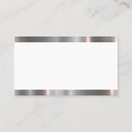 Zuhause-Logo für echte Anwesen | Metalltrimmung Visitenkarte (Rückseite)