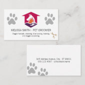 Zuhause-Logo für Hunde | Hundepaws Visitenkarte (Vorne/Hinten)