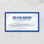 Zuhause-Logo für Real Anwesen Visitenkarte (Rückseite)