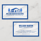 Zuhause-Logo für Real Anwesen Visitenkarte (Vorne/Hinten)