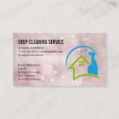 Zuhause-Logo für Spray-Reinigung | Boke Visitenkarte (Vorderseite)