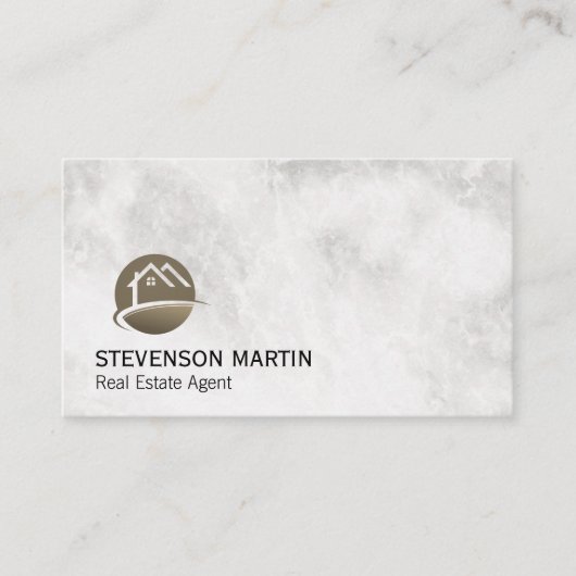 Zuhause Logo | Real Anwesen Visitenkarte (Vorderseite)