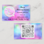 Zuhause-Logo-Reinigen von Dienstmädchen für Reinig Visitenkarte (Vorne/Hinten)