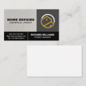 Zuhause Logo | Zuhause Repair Services Business Ca Visitenkarte (Vorne/Hinten)