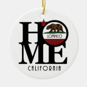 ZUHAUSE Lompico California Keramik Ornament (Vorne)