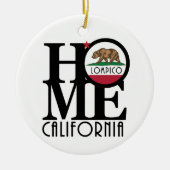 ZUHAUSE Lompico California Keramik Ornament (Vorne)