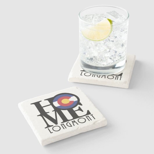 ZUHAUSE Longmont Steinuntersetzer (Seitenansicht)