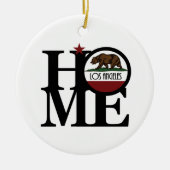 ZUHAUSE Los Angeles CA Keramik Ornament (Vorne)