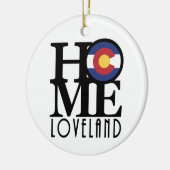 ZUHAUSE Loveland Colorado Keramik Ornament (Links)
