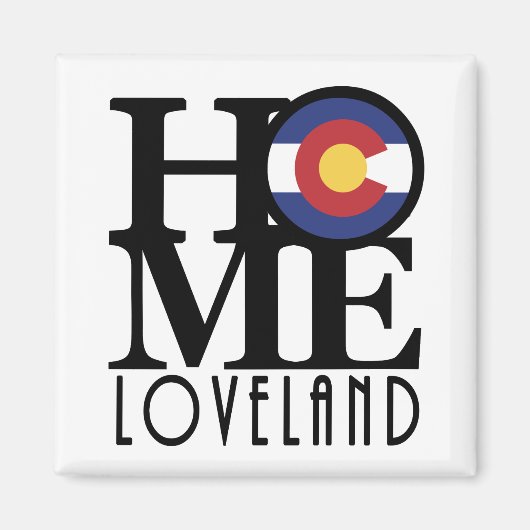ZUHAUSE Loveland Colorado Magnet (Vorne)