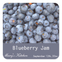 Zuhause machte Blueberry-Marmelade-Flaschen-Etiket
