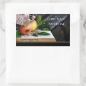Zuhause Made Apple Jam Label Rechteckiger Aufkleber (Tasche)