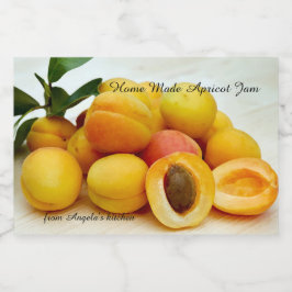 Zuhause Made Apricot Container-Etikett Lebensmitteletikett