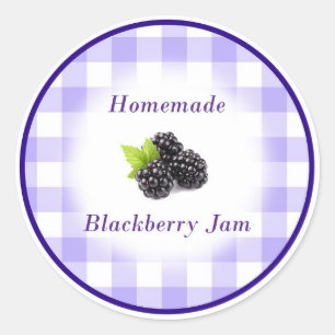 Zuhause-made BlackBerry-Konfitüre Runder Aufkleber