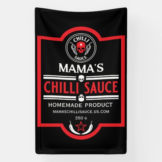 Zuhause Made Chili Sauce Banner (Vertikal)