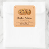 Zuhause Made Cookie Label Aufkleber (Tasche)