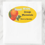 Zuhause Made Custom Orange Marmalade Stickers (Tasche)
