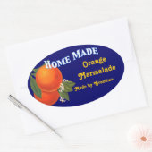 Zuhause Made Custom Orange Marmalade Stickers (Umschlag)