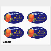 Zuhause Made Custom Orange Marmalade Stickers (Blatt)