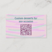 Zuhause Made Healthy Desserts & Cakes Wasserfarbe Visitenkarte (Rückseite)